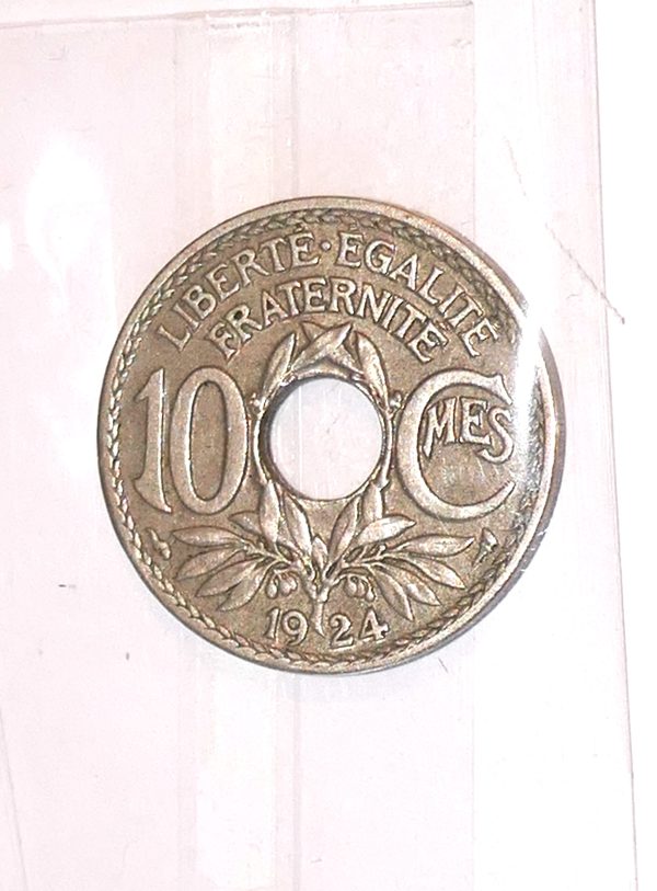 1924 French 10 C coin