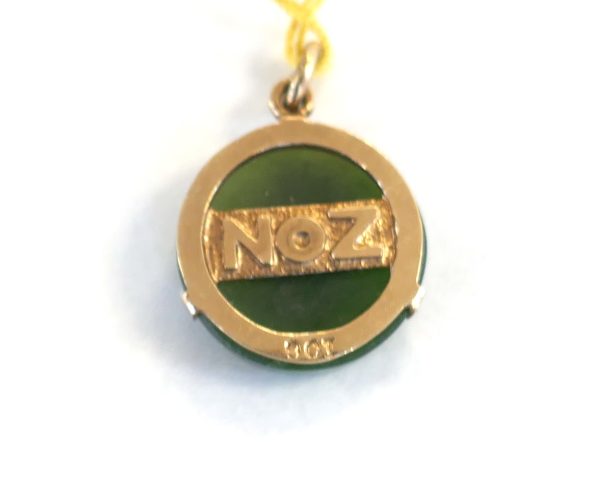 9ct Gold and Pounamu Pendant / Charm - Image 2