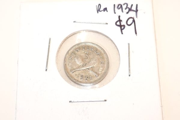 1934 NZ Threepence