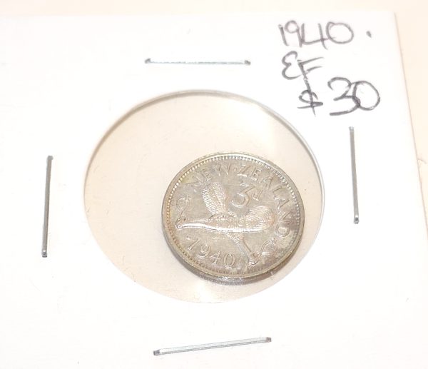1940 High Grade NZ Threepence