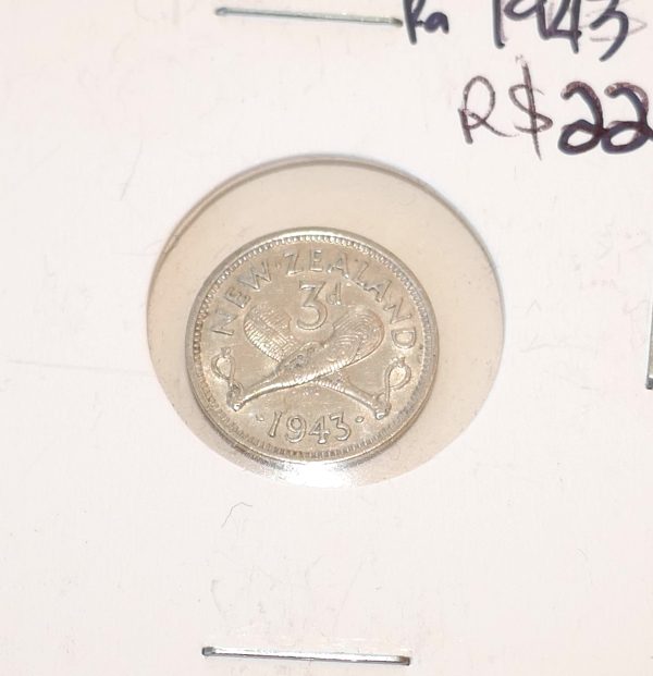 1943 NZ Threepence