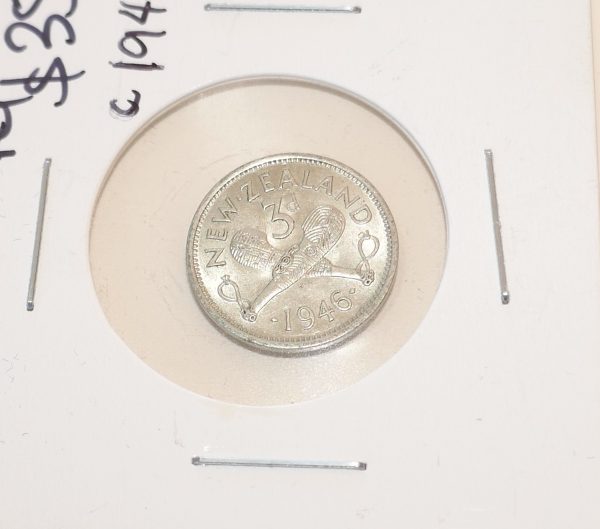 NZ 1946 Threepence High grade