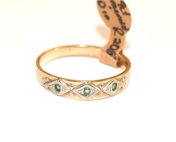 9ct Gold Emerald Eternity Ring