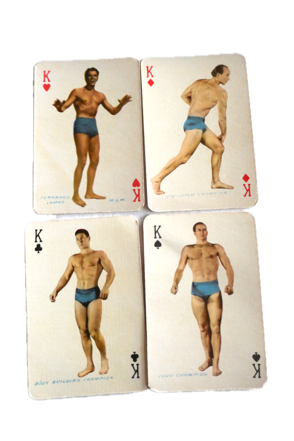 x4 Maple Leaf Gum Male Cards circa 1950's