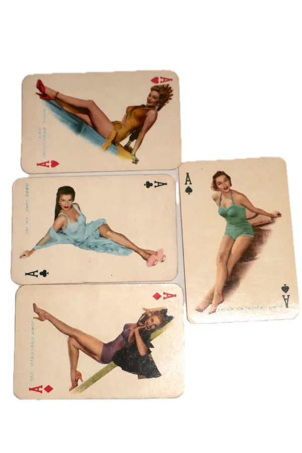 x4, 1950's NZ Rare Maple Leaf Gum Film Stars cards