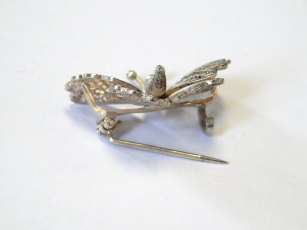 Sterling Silver Filigree Butterly Brooch - Image 4