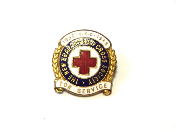 WW2 NZ VAD Enamel Badge