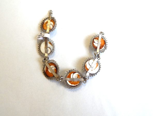 "Cats' Eye" Shell & Silver Bracelet - Image 2