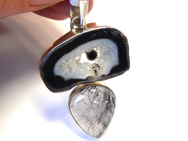 Sterling Silver Quartz Crystal Pendant - Image 2