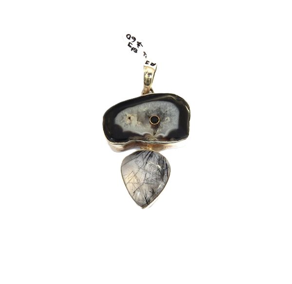 Sterling Silver Quartz Crystal Pendant