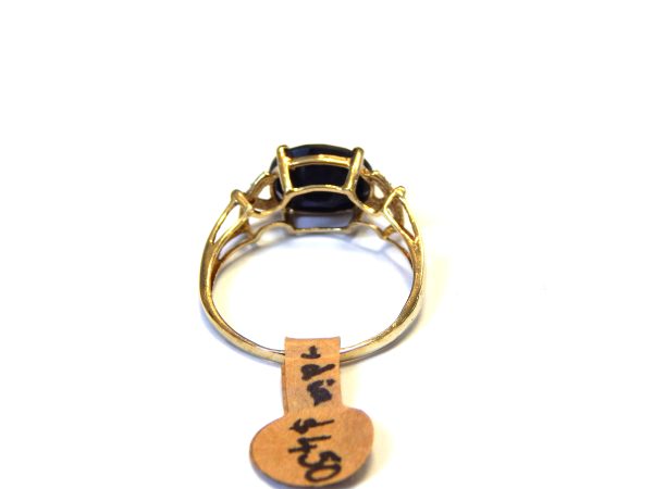9 carat Gold Sapphire Dress Ring. - Image 3