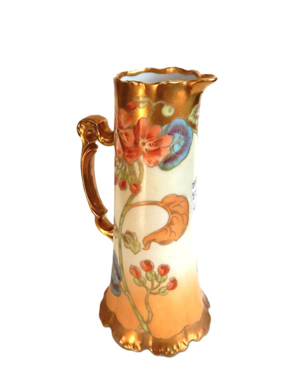 Gorgeous Hand Painted Limoges Jug Vase - Image 6