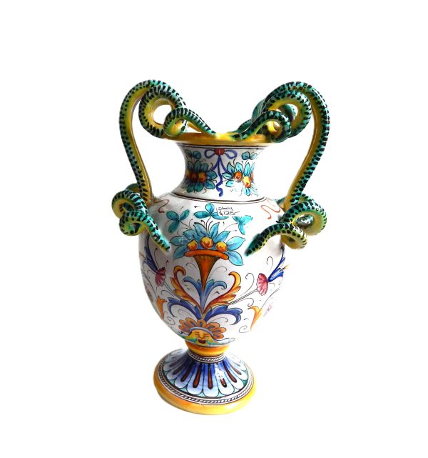 Quirky Hand Made Italian Pottery Vase