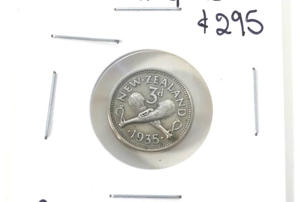 RARE NZ 1935 Threepence