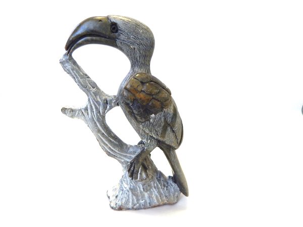 Carved Stone Bird Figurine - Image 2