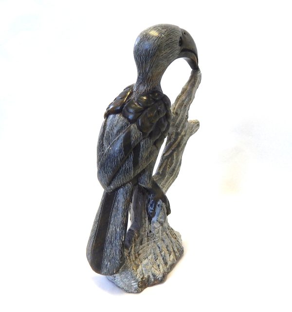 Carved Stone Bird Figurine - Image 3