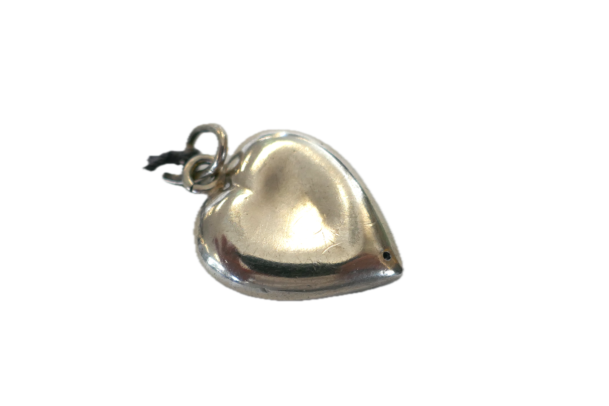 Antique Silver Turquoise and Pearl little pendant - Image 2