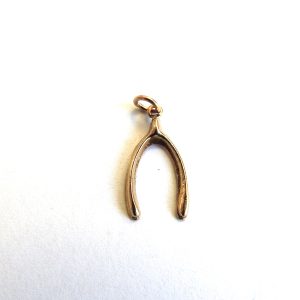 9ct Gold Lucky Wishbone Charm
