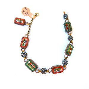 Pretty Italian Mosaic Link Bracelet