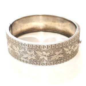 Antique Sterling Silver Snap Bracelet