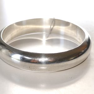 Sterling Silver 15mm curved Bangle