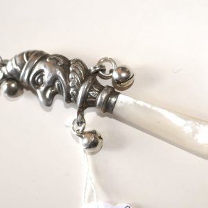 Sterling Silver Jester 1955 Babies Rattle