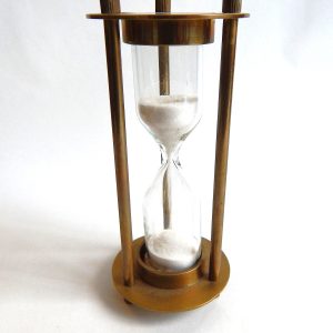 Vintage Brass Hourglass Egg Timer