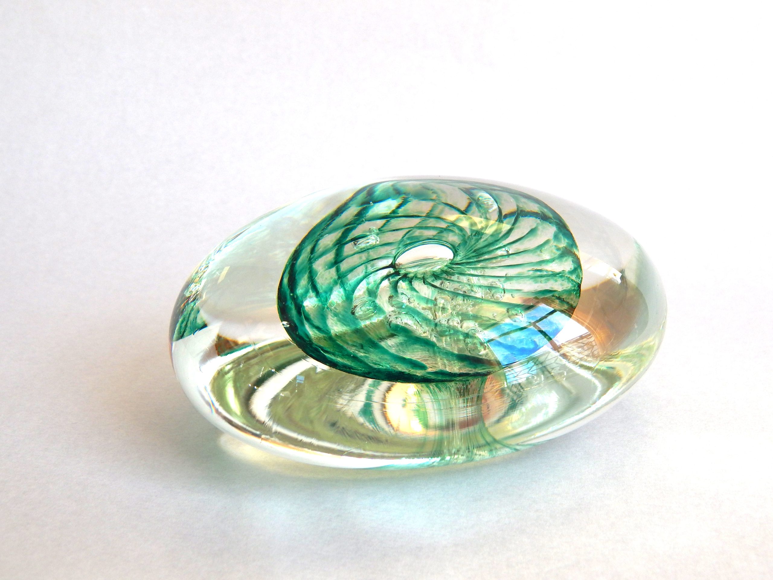 Hand Blown Glass Paperweight