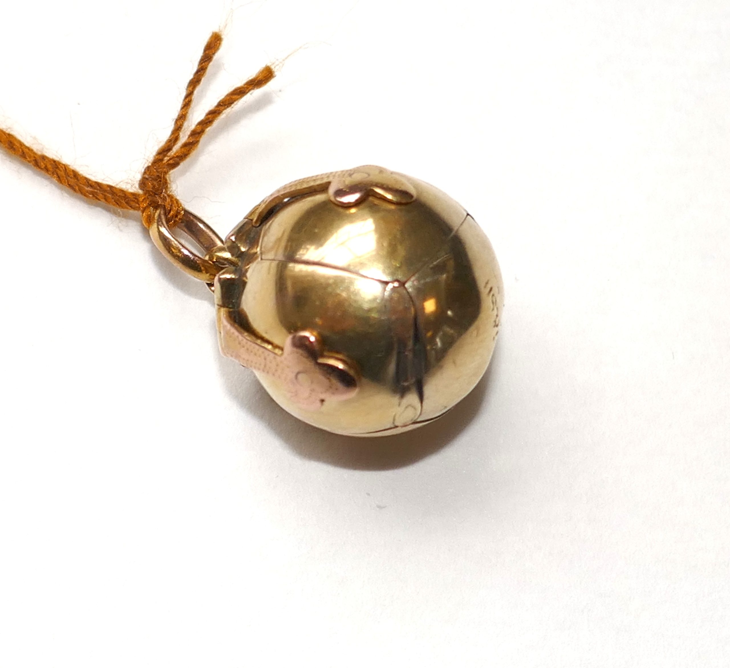 Small Gold and Silver Masonic Ball - Image 2