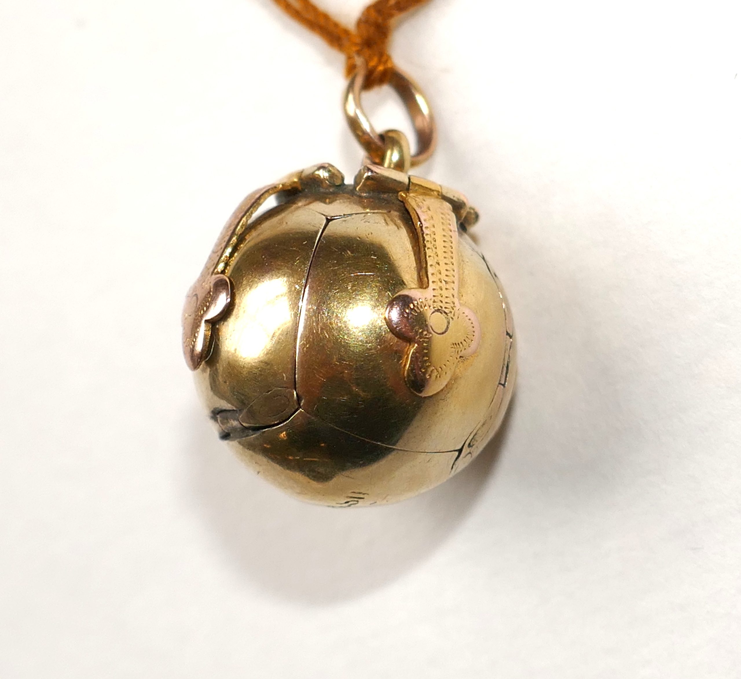 Small Gold and Silver Masonic Ball - Image 5