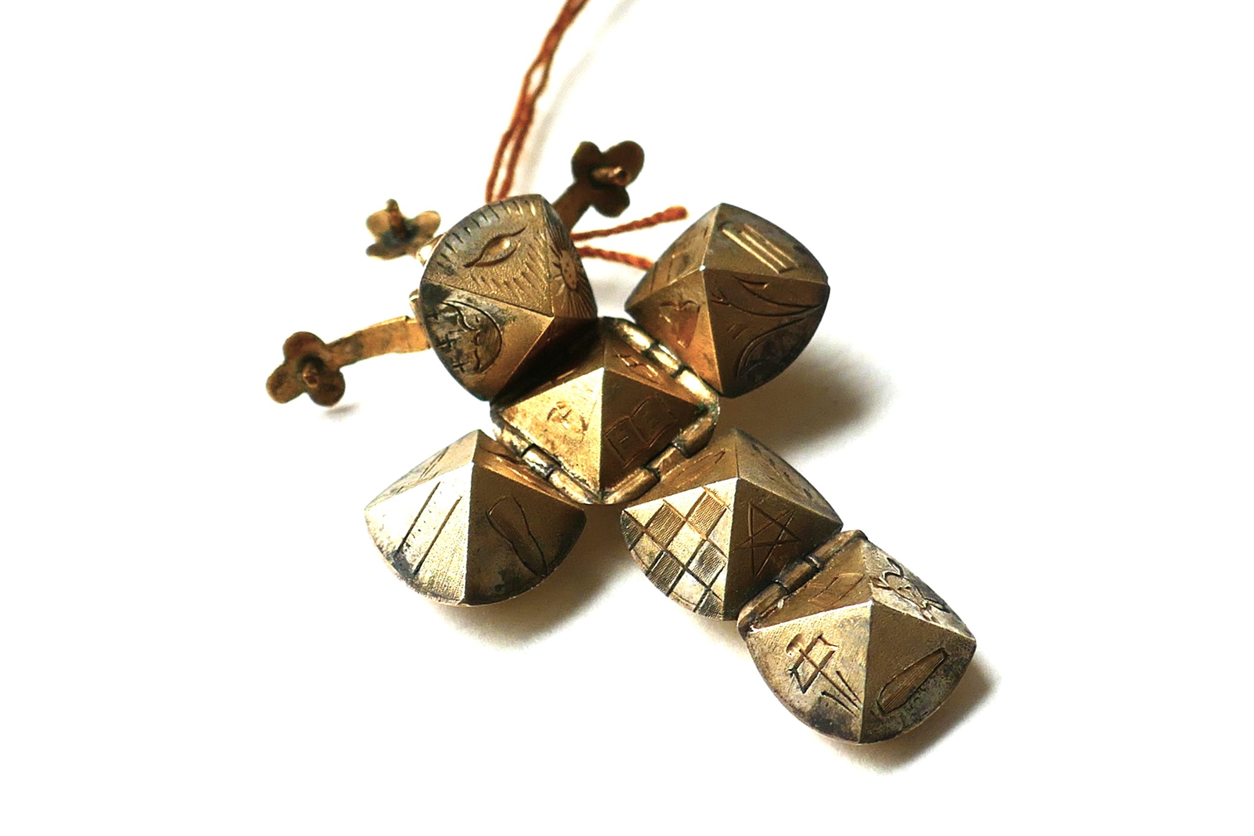Small Gold and Silver Masonic Ball - Image 3
